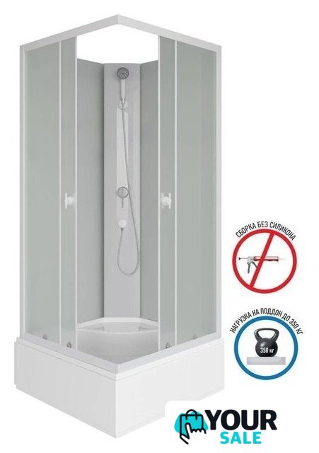 Душевая кабина Niagara Promo P80/26Q/MT/BK 80x80x195 - Изображение №2 — Интернет-магазин Your Sale
