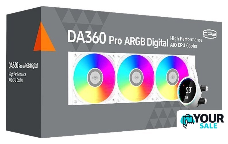 Система жидкостного охлаждения для процессора PCCooler DA360 Pro ARGB Digital (белый) - Изображение №9 — Интернет-магазин Your Sale