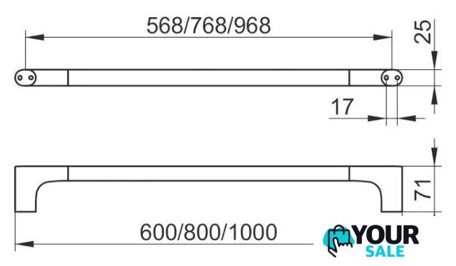 Держатель для полотенца Keuco Edition 400 11501010600 - Изображение №2 — Интернет-магазин Your Sale