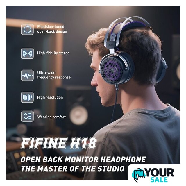 Наушники FIFINE H18 (черный) - Изображение №4 — Интернет-магазин Your Sale