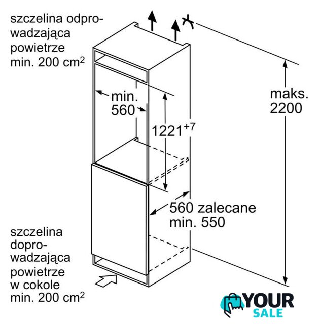 Однокамерный холодильник Bosch Serie 2 KIR41NSE0 - Изображение №8 — Интернет-магазин Your Sale