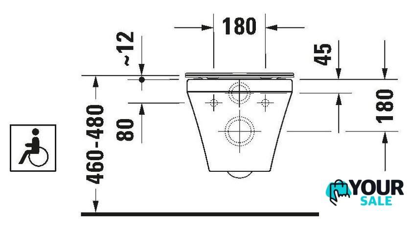 Унитаз подвесной Duravit DuraStyle 2559090000 - Изображение №7 — Интернет-магазин Your Sale