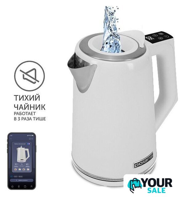 Электрический чайник Polaris PWK 1746 CAD Wi-Fi IQ Home (белый) - Изображение №1 — Интернет-магазин Your Sale