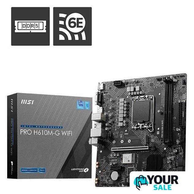 Материнская плата MSI Pro H610M-G WiFi - Изображение №5 — Интернет-магазин Your Sale