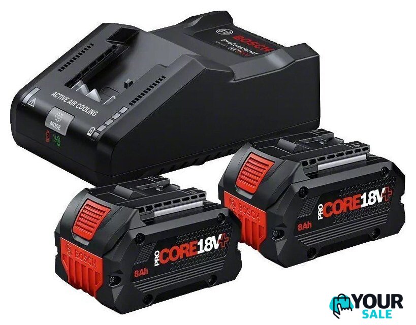 Аккумулятор с зарядным устройством Bosch 1600A02X03 (18В/2x8 Ah + 18В) - Изображение №1 — Интернет-магазин Your Sale