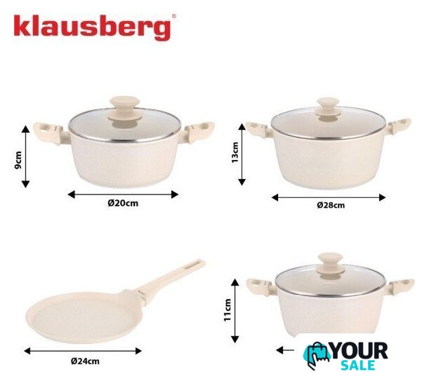 Набор кастрюль Klausberg KB-7963 - Изображение №6 — Интернет-магазин Your Sale