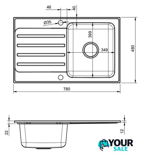 Кухонная мойка Quadron FUS_K7848BE - Изображение №4 — Интернет-магазин Your Sale