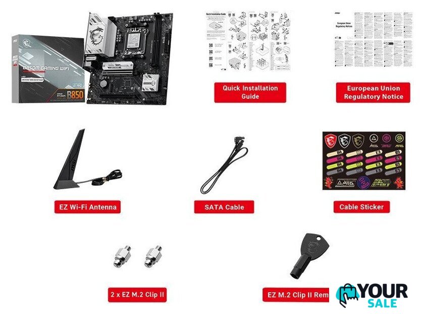 Материнская плата MSI B850M Gaming WiFi - Изображение №6 — Интернет-магазин Your Sale