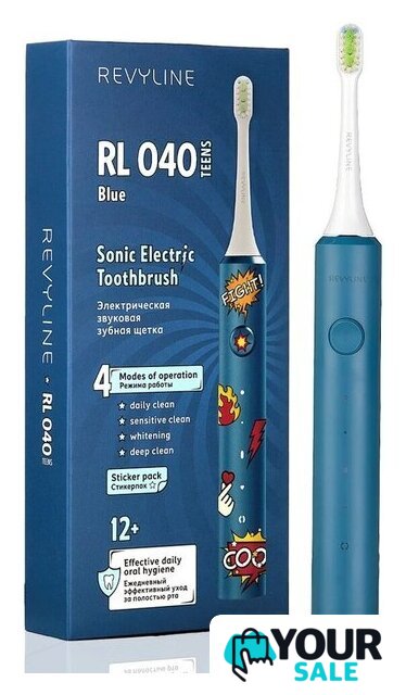 Электрическая зубная щетка Revyline RL 040 Teens (голубой) - Изображение №1 — Интернет-магазин Your Sale