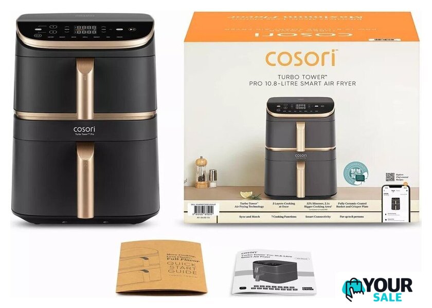 Аэрогриль (аэрофритюрница) Cosori CAF-DC123S-DEUR - Изображение №9 — Интернет-магазин Your Sale
