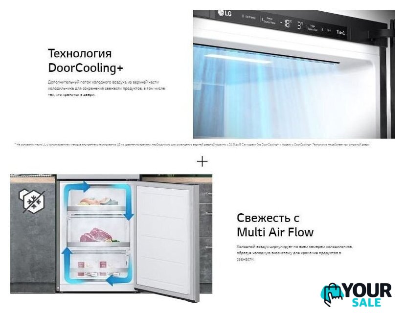 Холодильник LG DoorCooling+ GC-B509ANPW - Изображение №20 — Интернет-магазин Your Sale
