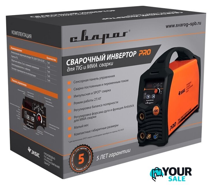 Сварочный инвертор Сварог Pro TIG 200 P DSP AC/DC (E201) - Изображение №6 — Интернет-магазин Your Sale