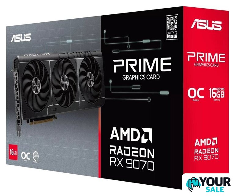 Видеокарта ASUS Prime Radeon RX 9070 Evo OC Edition 16GB GDDR6 PRIME-RX9070-O16G-EVO - Изображение №11 — Интернет-магазин Your Sale