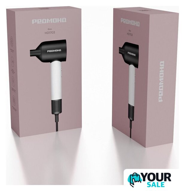 Фен Redmond (Редмонд) HD1703 (черный/белый) - Изображение №10 — Интернет-магазин Your Sale