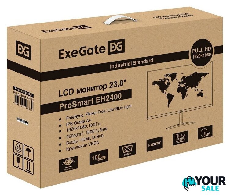 Монитор ExeGate ProSmart EH2400 EX300419RUS - Изображение №9 — Интернет-магазин Your Sale