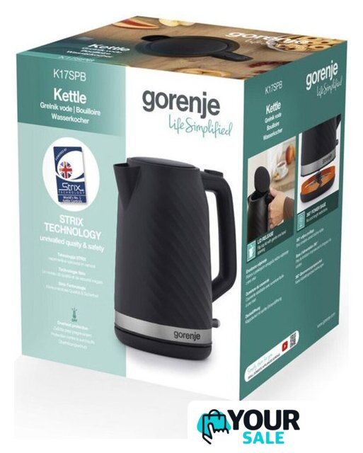 Электрический чайник Gorenje K17SPB - Изображение №3 — Интернет-магазин Your Sale