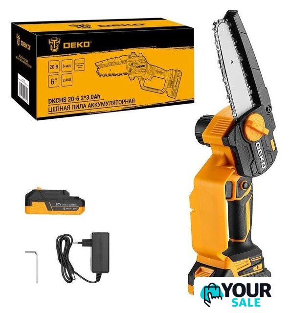 Аккумуляторная пила Deko DKCHS 20-6 063-4481-1 (с 2-мя АКБ) - Изображение №1 — Интернет-магазин Your Sale