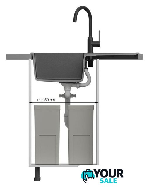 Кухонная мойка Quadron HB8203U1-BS_P2O - Изображение №4 — Интернет-магазин Your Sale