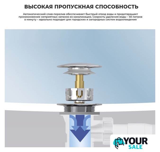Сифон Wellsee Useful Extras 231911000 (белый/хром) - Изображение №6 — Интернет-магазин Your Sale