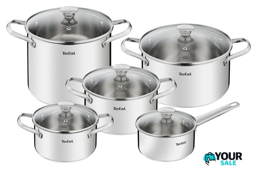 Набор кастрюль Tefal Cook Eat B921SA55 - Изображение №1 — Интернет-магазин Your Sale