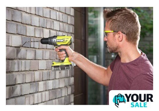 Ударная дрель-шуруповерт Ryobi R18PD3-242S 5133003820 (с 2-мя АКБ 4 Ah + 2 Ah, сумка) - Изображение №2 — Интернет-магазин Your Sale