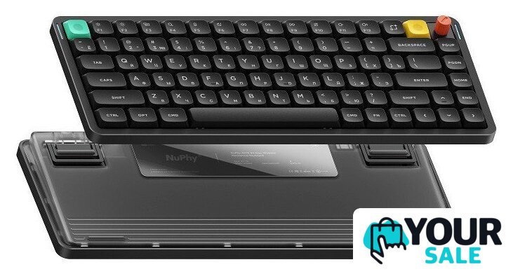 Клавиатура NuPhy Air75 V3 Nebula Dark (Brown Nano, нет кириллицы) - Изображение №3 — Интернет-магазин Your Sale