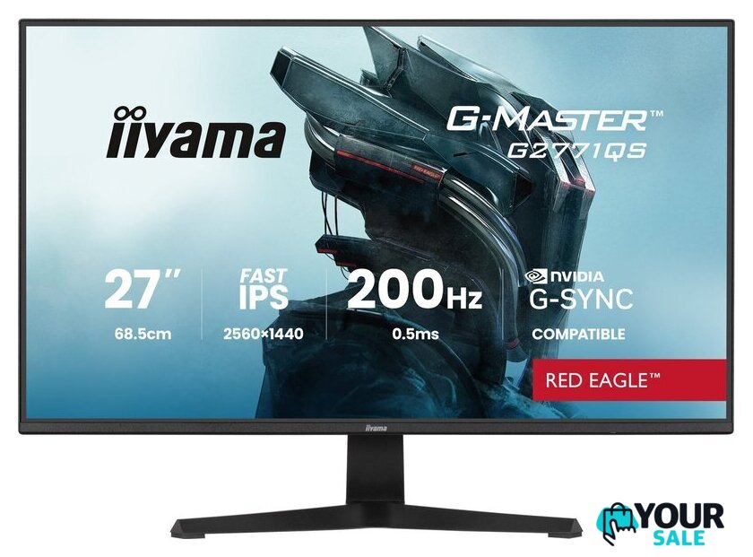 Игровой монитор iiyama G-Master Red Eagle G2771QS-B1 - Изображение №1 — Интернет-магазин Your Sale