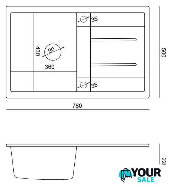 Кухонная мойка Quadron HB8203U1-C1_P2O - Изображение №6 — Интернет-магазин Your Sale