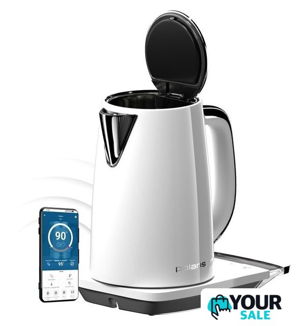 Электрический чайник Polaris PWK 1755CAD WIFI IQ Home (белый) - Изображение №5 — Интернет-магазин Your Sale