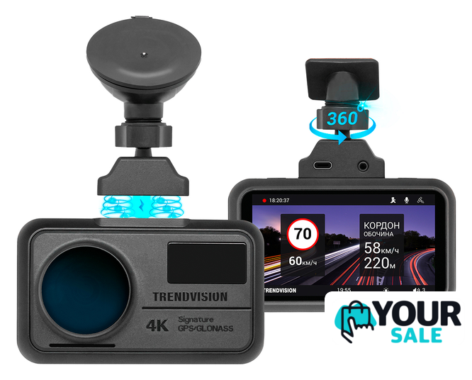 Видеорегистратор-GPS информатор (2в1) TrendVision TDR-725 Real 4K - Изображение №1 — Интернет-магазин Your Sale