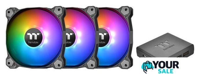 Набор вентиляторов Thermaltake Pure Plus 14 RGB TT Premium Edition CL-F064-PL14SW-A - Изображение №1 — Интернет-магазин Your Sale