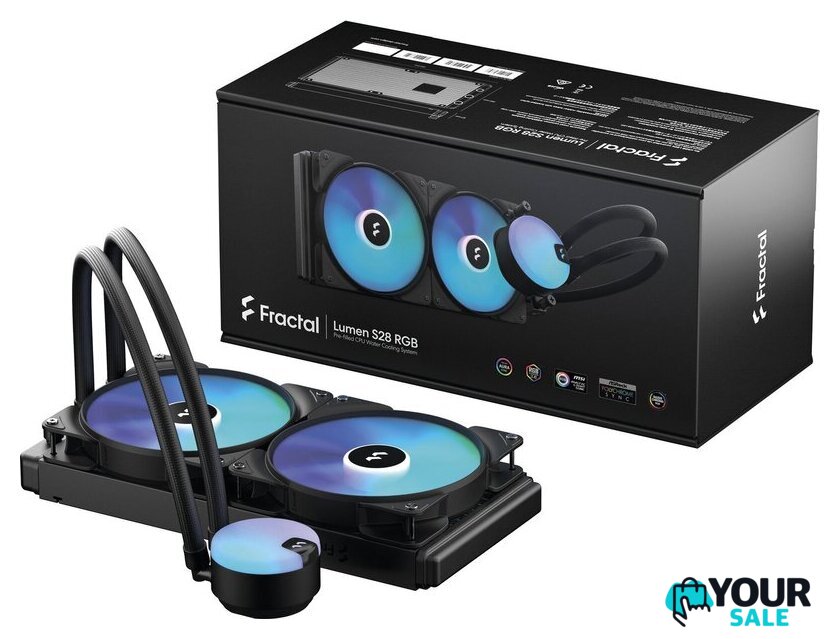 Система жидкостного охлаждения для процессора Fractal Design Lumen S28 RGB v2 FD-W-L1-S2812 - Изображение №7 — Интернет-магазин Your Sale