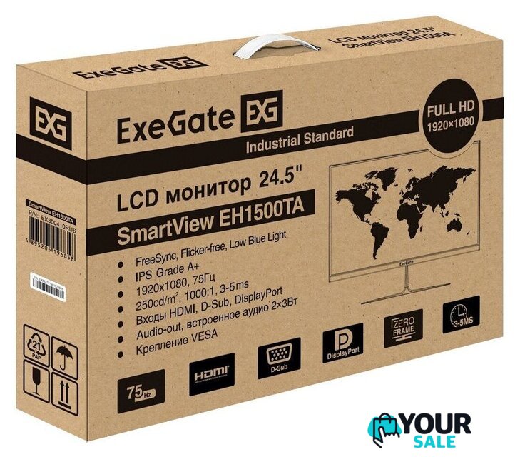Монитор ExeGate SmartView EH1500TA EX300410RUS - Изображение №9 — Интернет-магазин Your Sale