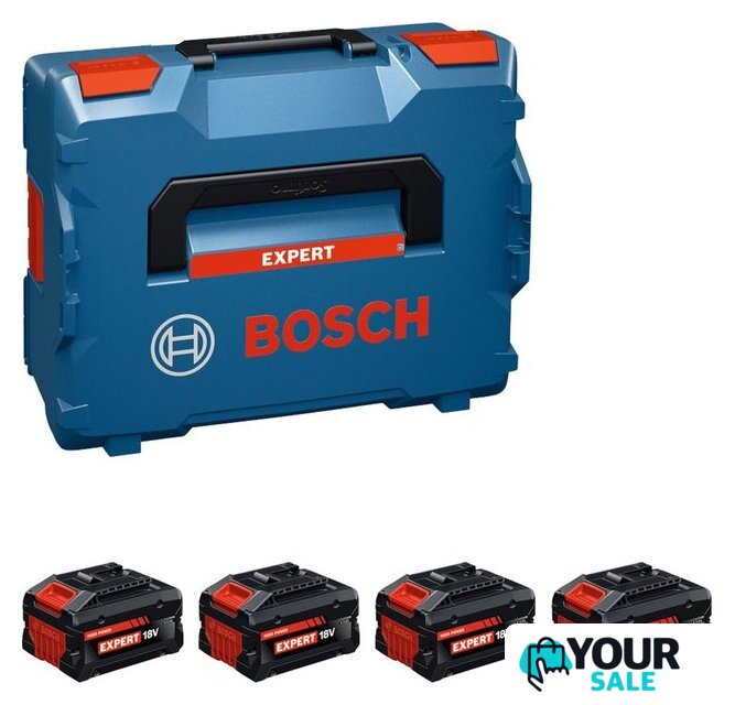 Набор аккумуляторов Bosch EXBA18V-55 1600A0373H (18В/4x5.5 Ah + кейс) - Изображение №1 — Интернет-магазин Your Sale