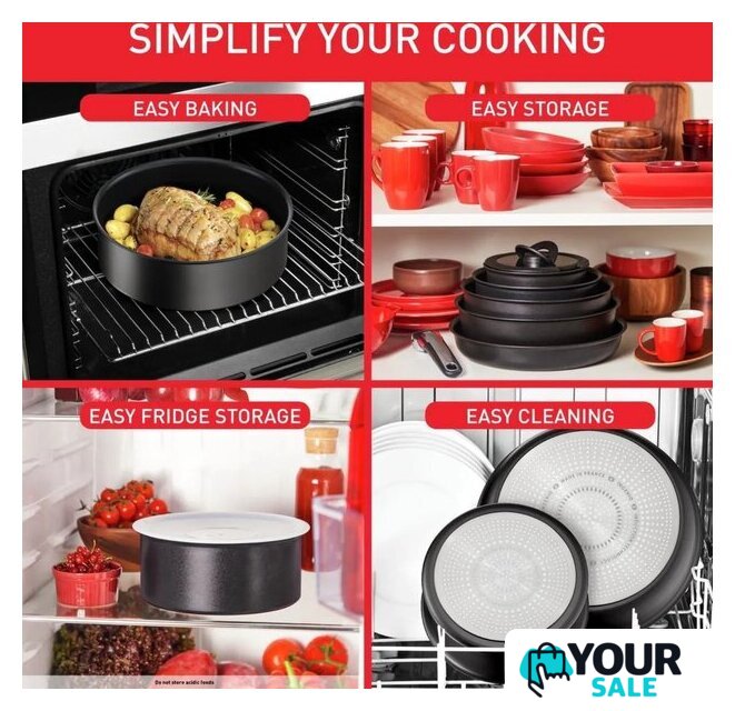 Набор кастрюль Tefal Ingenio Eco Resist L3979202 - Изображение №7 — Интернет-магазин Your Sale