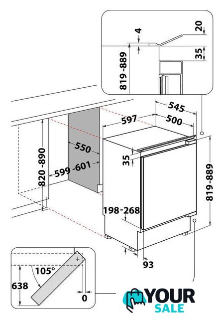 Морозильник Whirlpool WBUFZ011 - Изображение №4 — Интернет-магазин Your Sale