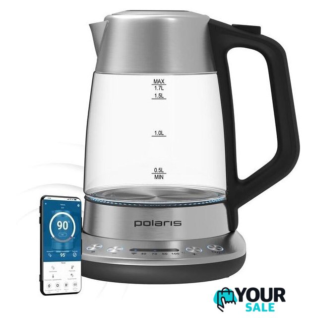 Электрический чайник Polaris PWK 1775CGLD Wi-Fi IQ Home - Изображение №3 — Интернет-магазин Your Sale
