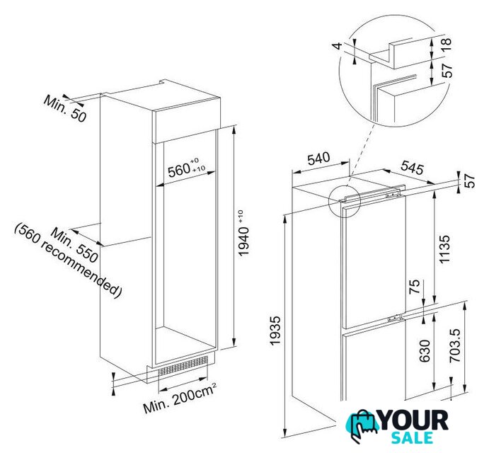 Холодильник Franke FCB 360 V NE D - Изображение №2 — Интернет-магазин Your Sale