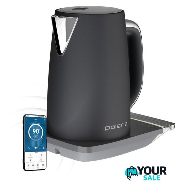 Электрический чайник Polaris PWK 1755CAD WIFI IQ Home (серый) - Изображение №4 — Интернет-магазин Your Sale
