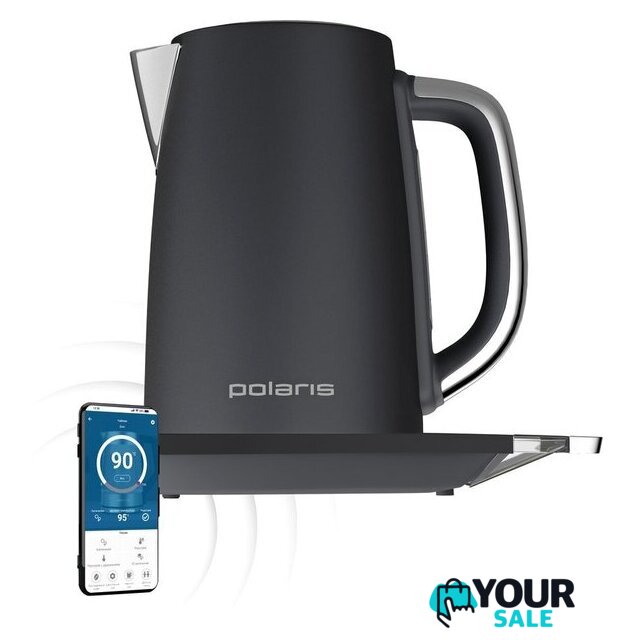 Электрический чайник Polaris PWK 1755CAD WIFI IQ Home (серый) - Изображение №3 — Интернет-магазин Your Sale