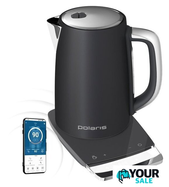 Электрический чайник Polaris PWK 1755CAD WIFI IQ Home (серый) - Изображение №5 — Интернет-магазин Your Sale