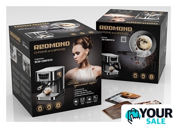 Рожковая кофеварка Redmond (Редмонд) RCM-CBM1514 - Изображение №3 — Интернет-магазин Your Sale