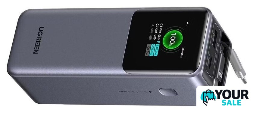 Внешний аккумулятор Ugreen PB726 20000mAh (серый) - Изображение №3 — Интернет-магазин Your Sale