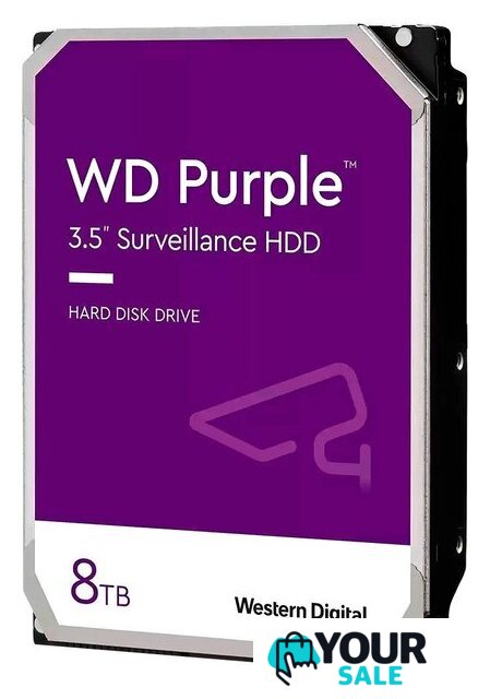 Жесткий диск WD Purple Surveillance 8TB WD85PURZ - Изображение №1 — Интернет-магазин Your Sale