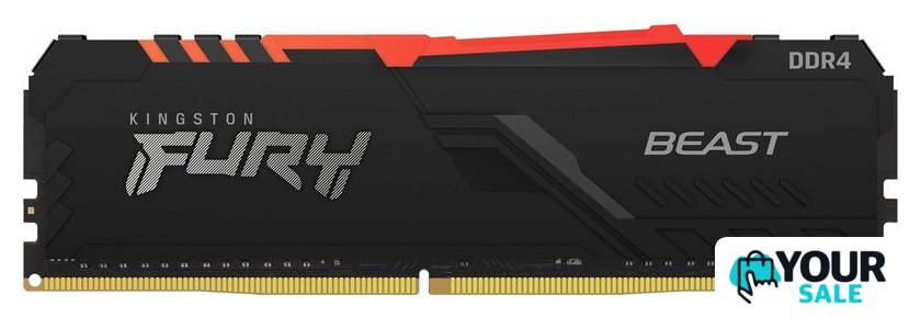 Оперативная память Kingston FURY Beast RGB 2x8GB DDR4 PC4-25600 KF432C16BBAK2/16 - Изображение №4 — Интернет-магазин Your Sale