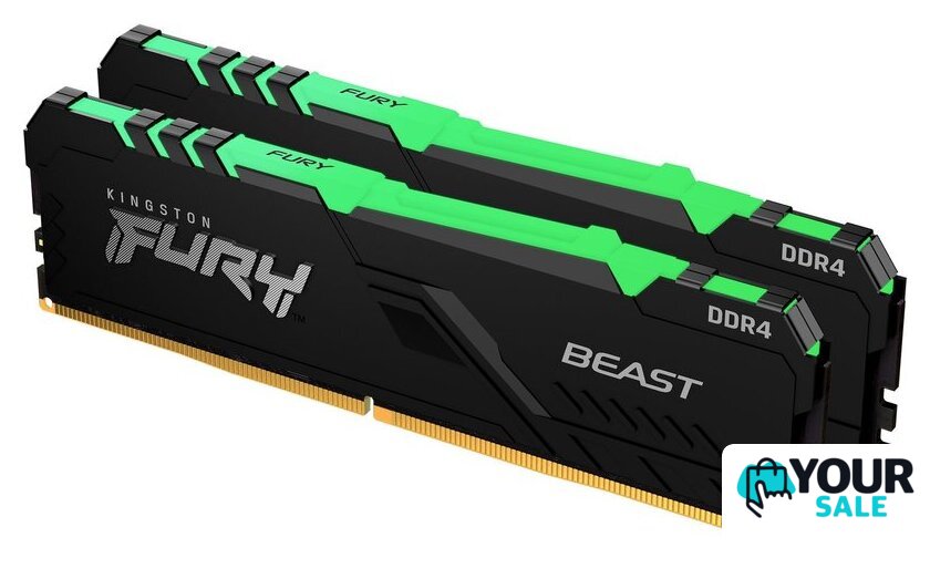 Оперативная память Kingston FURY Beast RGB 2x8GB DDR4 PC4-25600 KF432C16BBAK2/16 - Изображение №1 — Интернет-магазин Your Sale