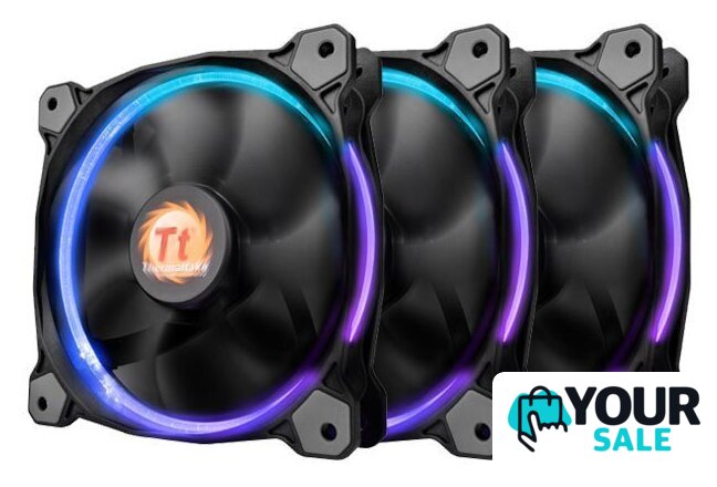 Набор вентиляторов Thermaltake Riing 12 LED RGB (3 fan pack) - Изображение №1 — Интернет-магазин Your Sale