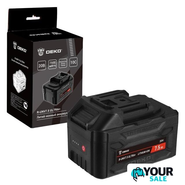 Аккумулятор Deko R-UNV7.5 ULTRA+ 083-1020 (20В/7.5 Ач) - Изображение №1 — Интернет-магазин Your Sale