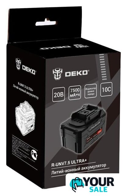 Аккумулятор Deko R-UNV7.5 ULTRA+ 083-1020 (20В/7.5 Ач) - Изображение №6 — Интернет-магазин Your Sale