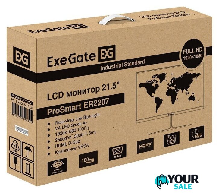 Монитор ExeGate ProSmart ER2207 EX300341RUS - Изображение №9 — Интернет-магазин Your Sale